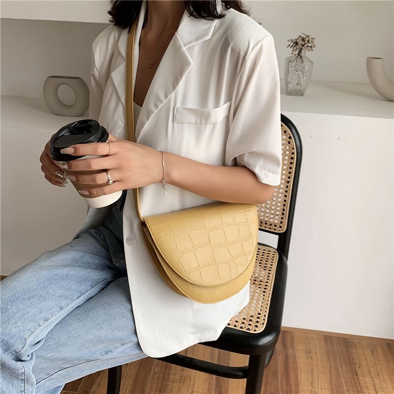 Crossbody tassen voor dames leren schoudertas klep messenger bag effen kleur dames portemonnee vintage zadeltas
