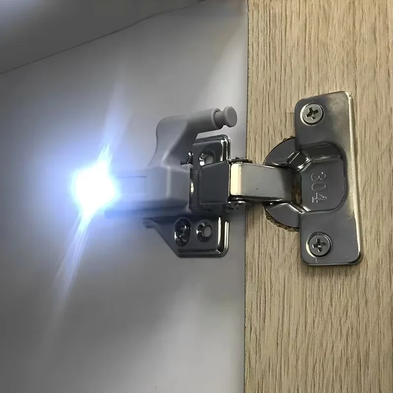 1/30 stk. universel led-lampe med indvendig hængsel, underskabslampe, garderobe, sensorlampe til skab, køkken, soveværelse, skab, natlamper
