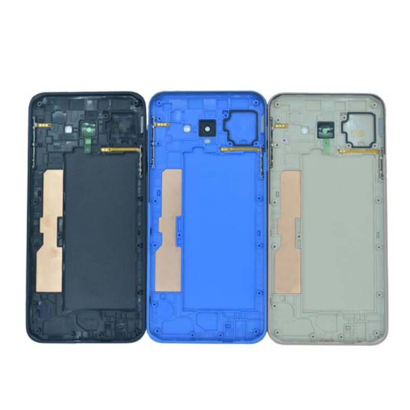 Batterij Case Back Cover Deur Behuizing Voor Samsung J4 Core J410F Met Chassis Midden Frame Logo Vervangende Onderdelen