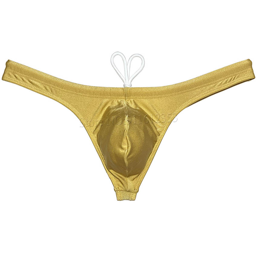 Männer Bademode Bikini Badeanzug T-Back Low Wait Tight Beachwear Surfen Tanga Solide Bikini Schwimmen Tanga