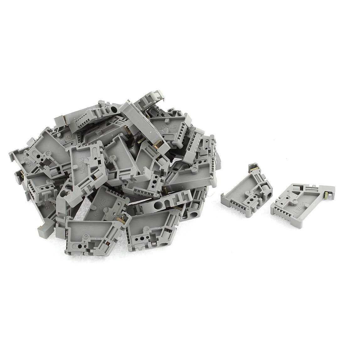 Wsfs 50 Stuks 35Mm Din Rail Terminal Blok End Stopper Montage Clips