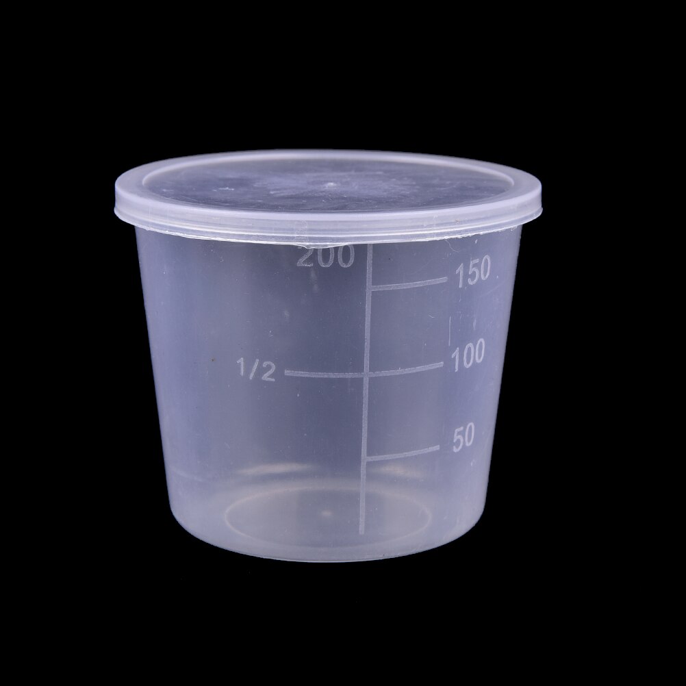 3PCS/Set 200/100/50ml Measuring Cup Labs Plastic Graduated Beakers Kitchen Tools Accessories