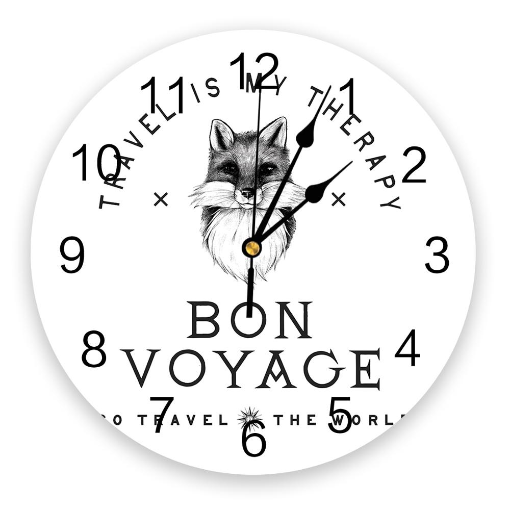 Ratons laveurs beaux ratons laveurs animaux PVC horloge murale salon chambre mur horloge numérique maison Decore horloge murale moderne: LXM04743CKAZ1