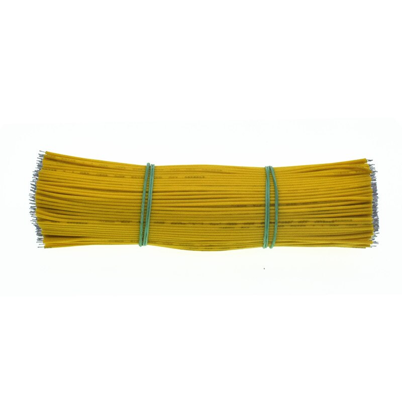 100pcs/Lot Tin-Plated Jumpers Breadboard PCB Solder Cable 24AWG 20CM Fly Jumper Wire Cable Tin Conductor Wires Connector Wire: YELLOW