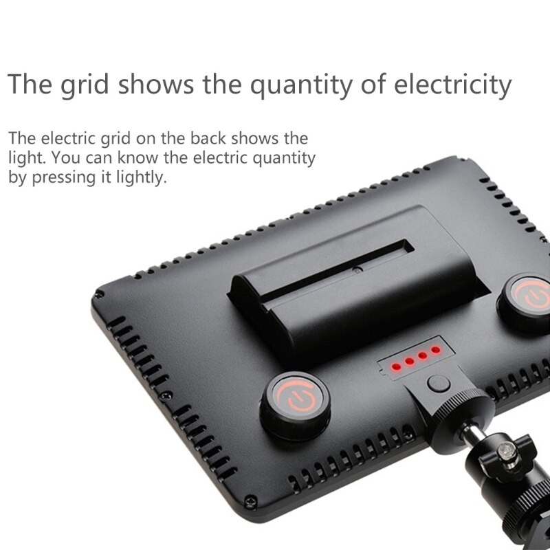 Portable 192Pcs LED Shooting Light SLR Camera Fill Light Video Camera Live Light 448F