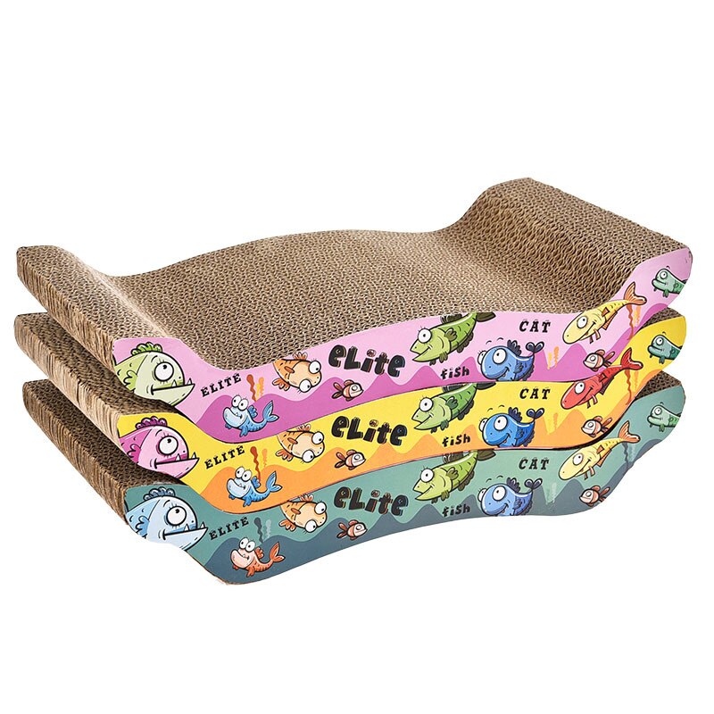 Kat Kitten Scratcher Krassen Bed Pad Board Speelgoed Mat Voor Pet Katten Game Slijpen Nagels Duurzaam Gegolfd Papier Protector