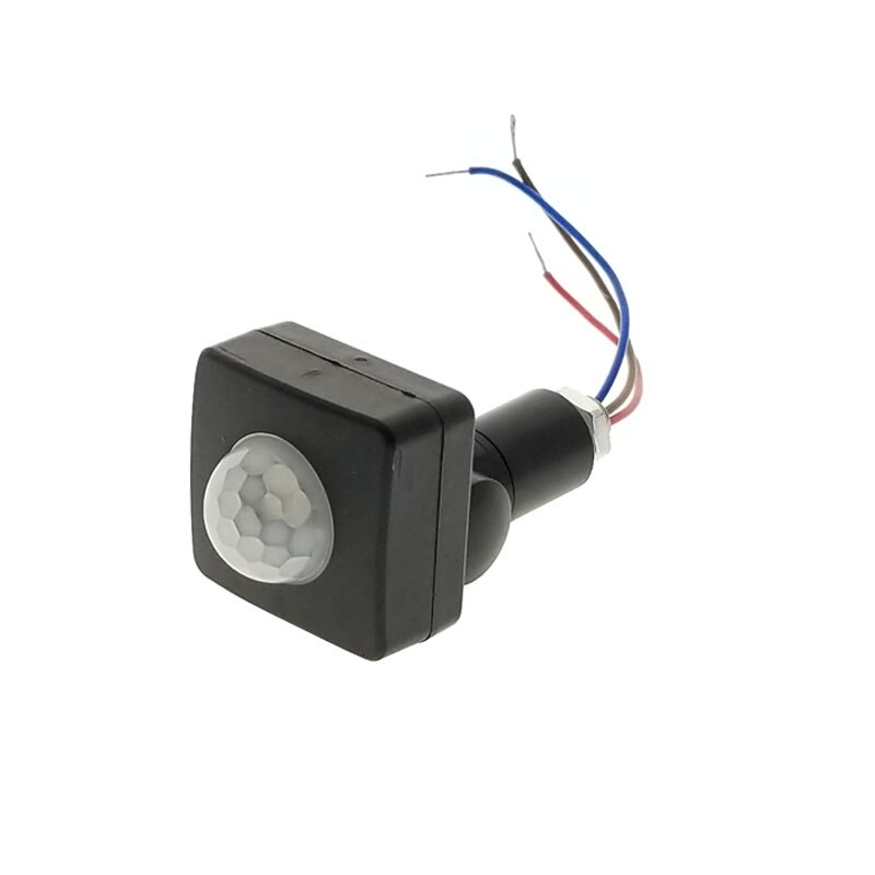Pir infrarød bevægelsessensor afbryder sensor lysdetektor fortov udendørs vægkontakt til hjemmebelysning led lampe: Default Title