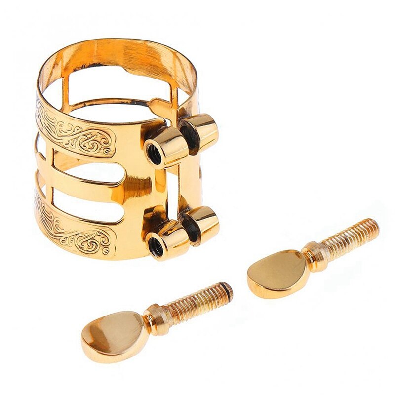 Carved Metal Ligature Alto Sax Clarinet Mouthpiece Ligature Clip For Alto Saxophone