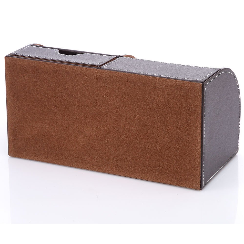 7 compartimentos de almacenamiento, soporte de escritorio de cuero PU, colección de organizador de Escritorio de oficina, soporte de lápiz para tarjetas de negocios