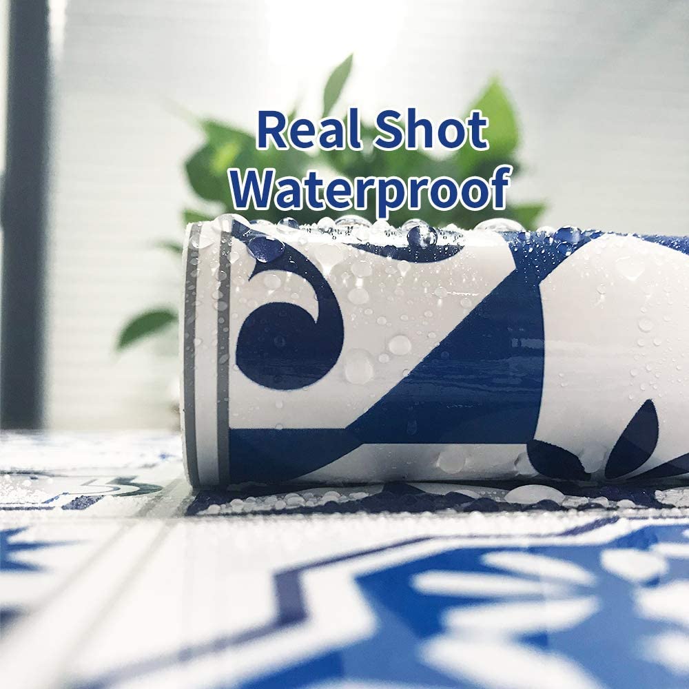 LUCKYYJ Peel and Stick Removable Vinyl Film Waterproof Contact Paper for Kitchen Cabinet Backsplash Self Adhesive Wall Stickers: 45x300cm