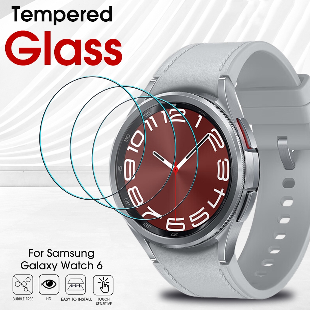 Vidrio para Samsung Galaxy Watch 6/Watch6 Classic 40mm 44mm 43mm 47mm HD Protector de pantalla transparente reloj 6 vidrio templado 1-5 piezas