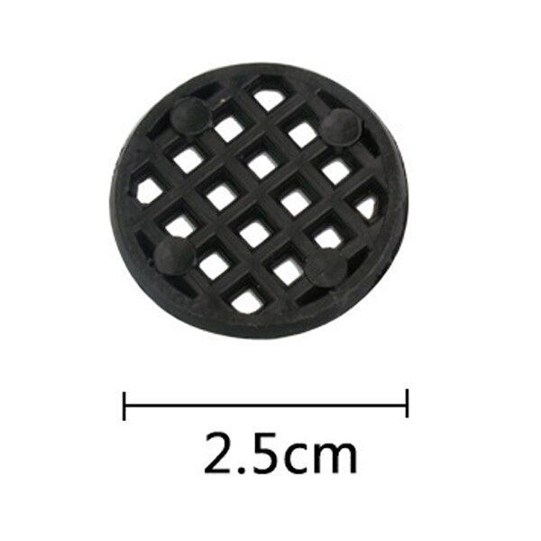 Plastic Flower Pot Bottom Hole Mesh Potted Plant Prevent Soil Loss Net Tools Black DTT88: Round  2.5cm