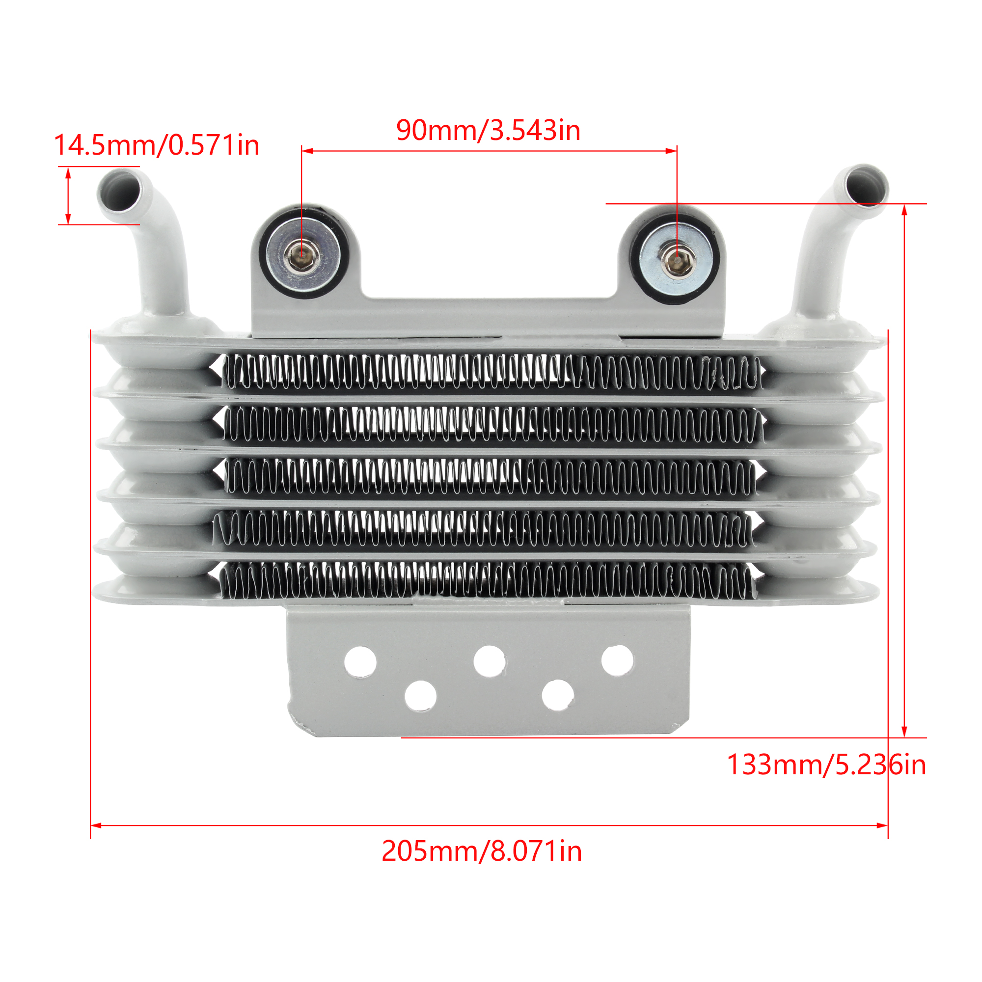 Radiador enfriador de aceite Universal para motocicleta, sistema de motor de refrigeración de 50 125 150 250CC, accesorios de aluminio, piezas de Motocross