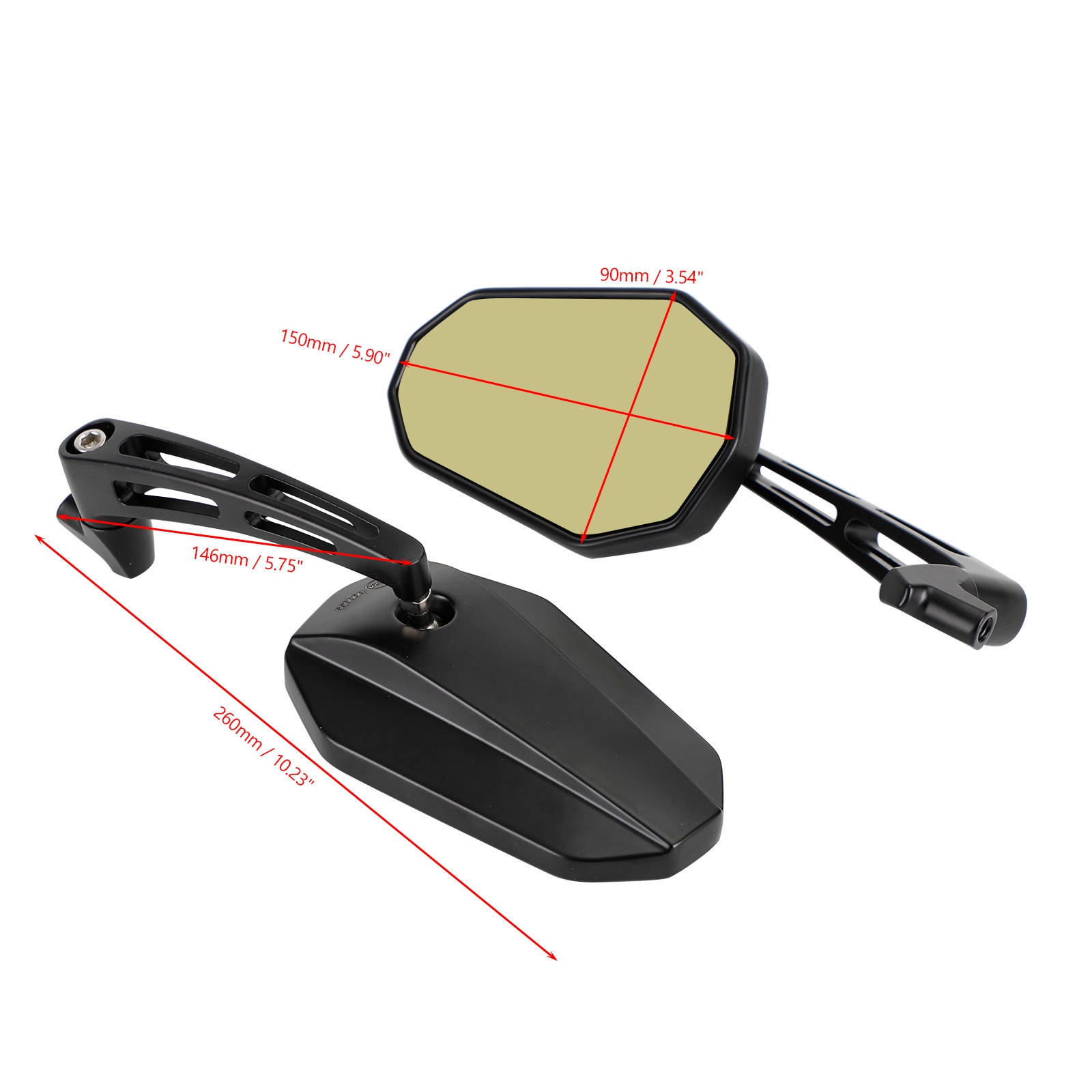 Areyourshop achteruitkijkspiegels set voor suzuki gsx- -s 1000s katana gsx-s 1000 gt 2022