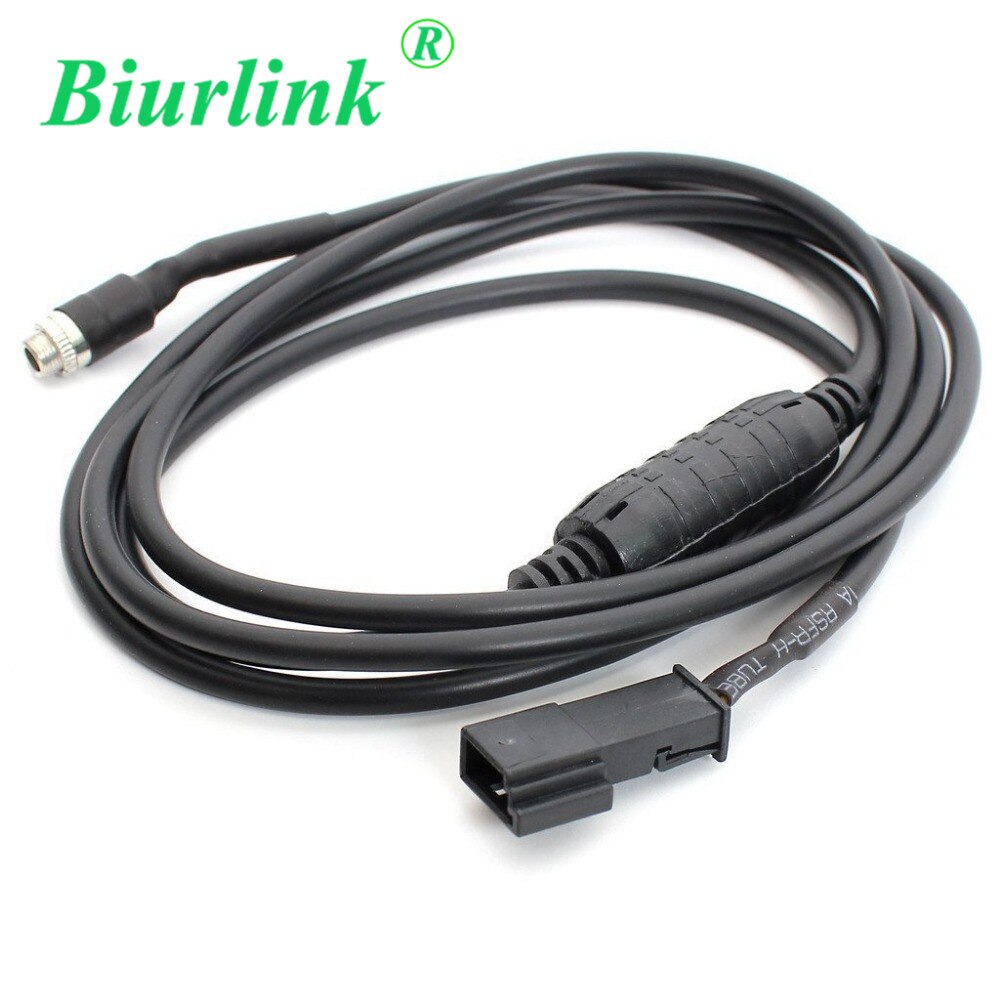 Biurlink-Adaptador de Cable de 3 pines y 3,5mm para BMW, conector auxiliar de Audio para reproductor de CD NAVI, 3 pines, para E39, E46, E53, X5, 16:9
