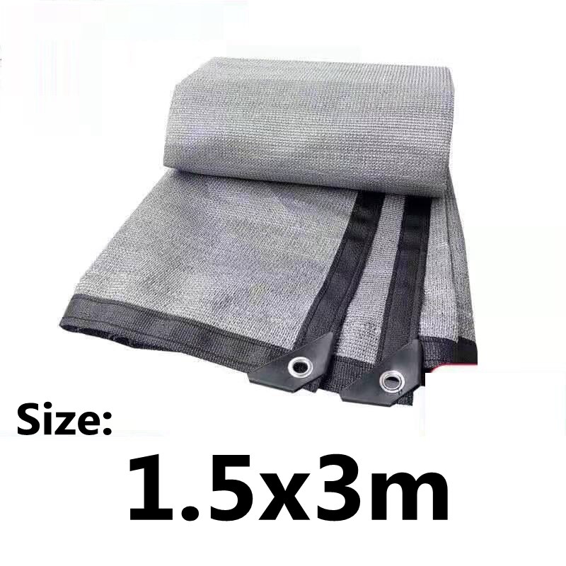 6 Pin Sun Shading Rate 80% Anti-UV HDPE Silver Gray Sun Shading Net Balcony Garden Greenhouse Succulent Plant Swimming Pool: 1.5X3m