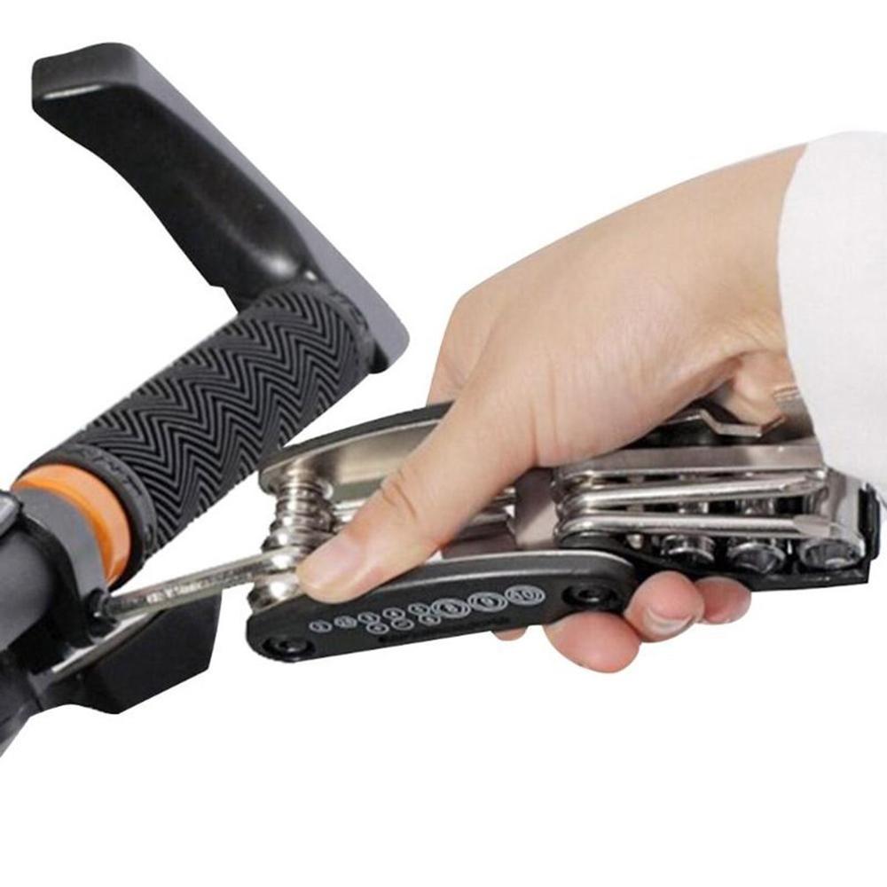 Mini Small Portable 16 in 1 Multifunctional Repair Mountain Bike Bicycle Folding Kit Tool