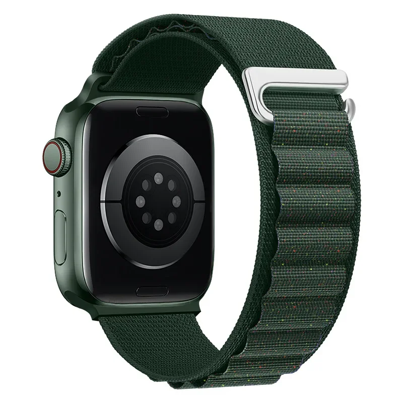 Correa Alpine Loop para Apple Watch Ultra Band 49mm 45mm 44mm 42mm 41mm 40mm pulseras de gancho en C de Metal iwatch SE series 9 8 7 6 5 4 3