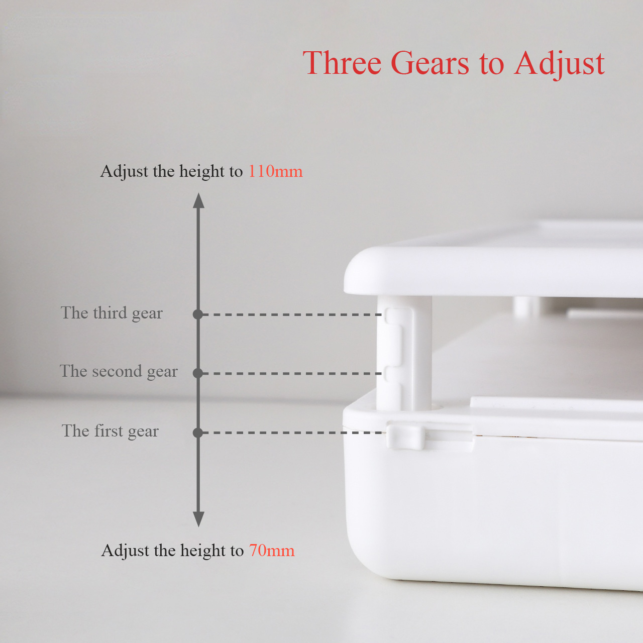Monitor Stand Computer Plank Base Plastic Monitor Riser Bureau Opslag Rack Met Lade Computer Stand Verstelbare Monitor Houder