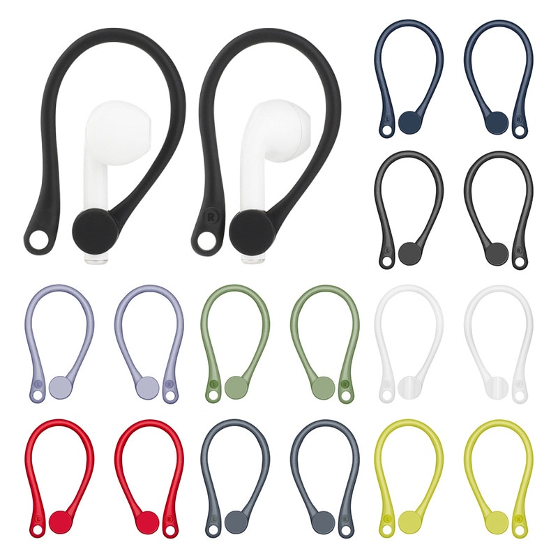 2 sztuk Mini Anti-fall zestaw słuchawkowy Bluetooth Earhooks uchwyt słuchawkowy dla Airpods 1/2 Earbuds zaczep na ucho dla Apple Air Pods 1 2
