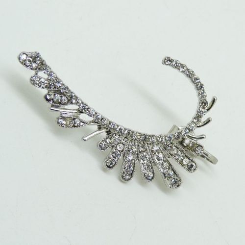 Vintage slang draak oorbellen wikkel clip kraakbeen voor vrouwen mannen oor clip manchet punk retro oorbel sieraden: E134 zilver