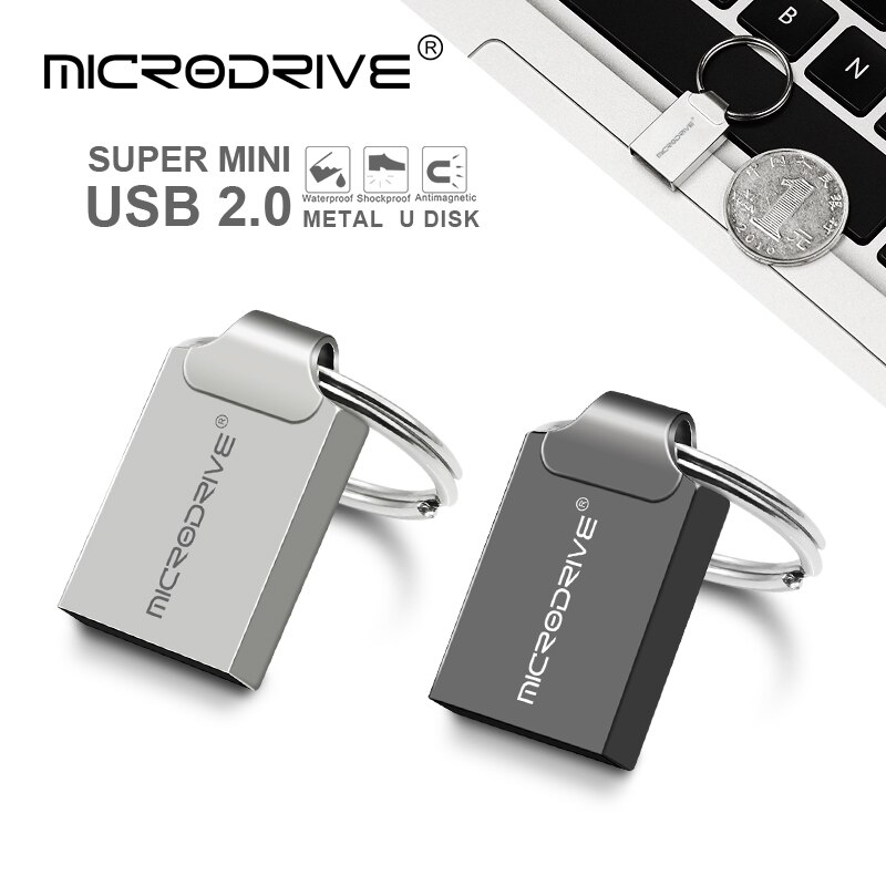 Metalowa pamięć USB Flash 64 gb thumbdrive 16GB 8GB Pendrive 32gb Flash Pendrive 128gb wodoodporna Pen Drive dysk usb do samochodu
