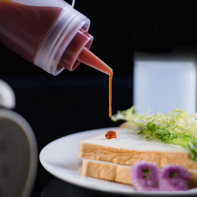 240ml Bread Baking Condiment Dispenser Bottle DIY Chocolate Squeeze Bottle With Cap Plastic Cake Decorating