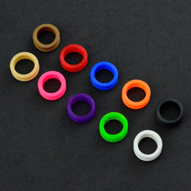Salon Soft Silica Gel Hair Scissors Silicone Finger Rings Scissors Inserts Groomer Accessories Handle Rings for Barber Shears