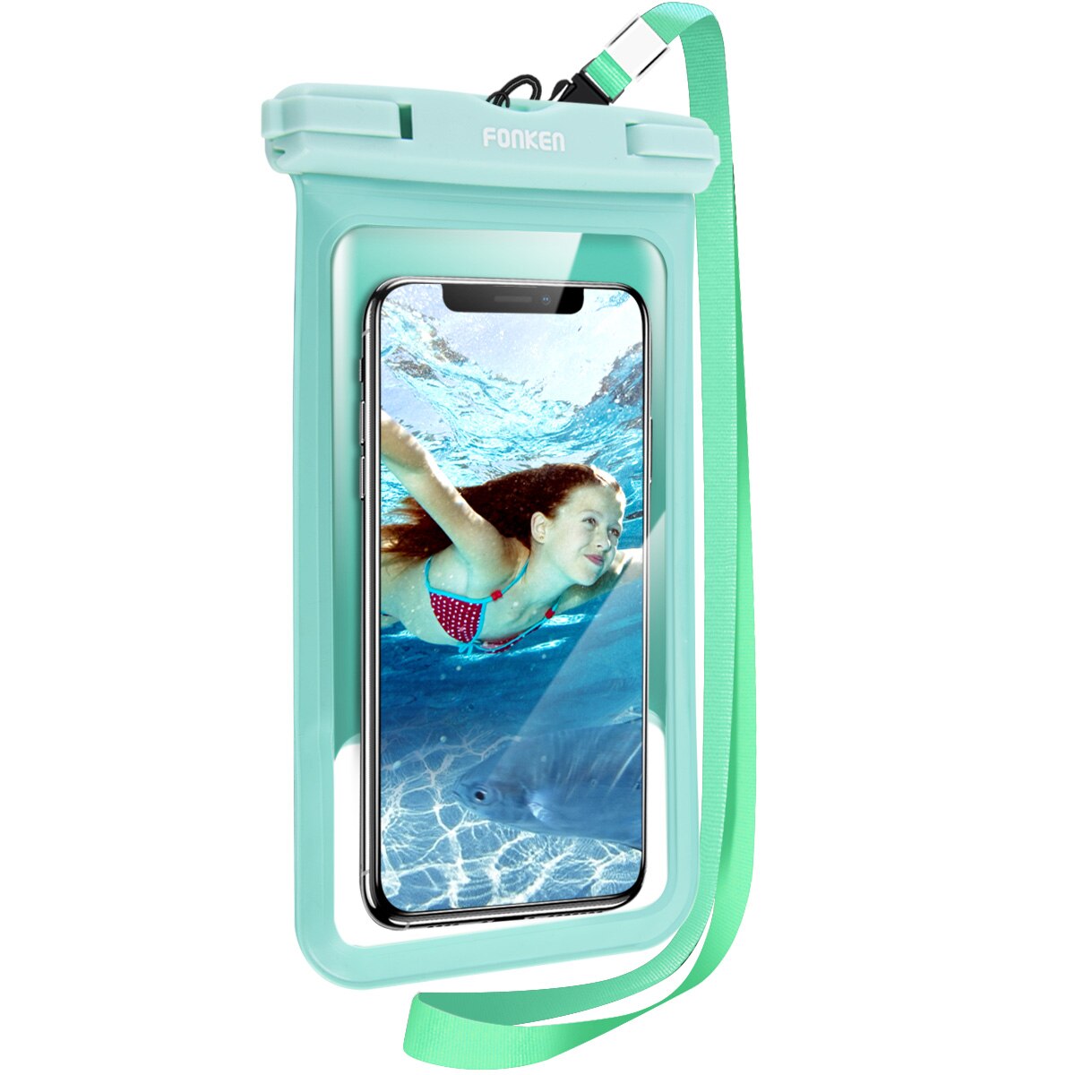 FONKEN Wasserdichte Telefon fallen Für Iphone Schwimm Tasche Unterwasser Handy, Mobiltelefon fallen Schwimmen fallen Schutzhülle Beutel Unversal Telefon Abdeckung: 1stck grün Dry Case