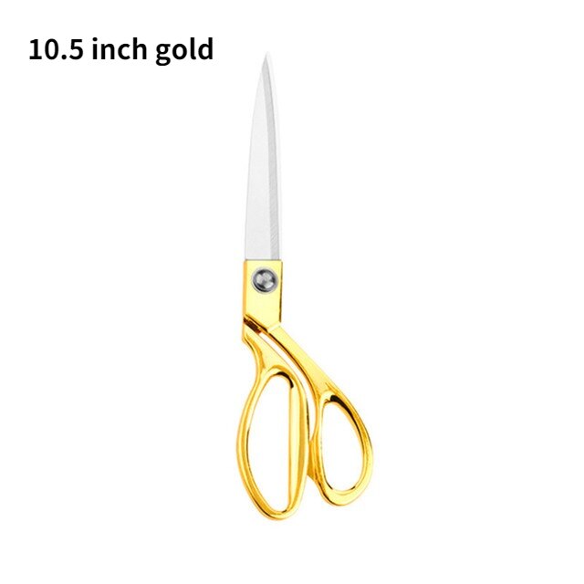 Maat Schaar Gegalvaniseerd Legering Rvs Grote Schaar 8/9/10 Inch Kleding Stof Schaar Naaien Schaar Leer: 10.5 inch gold