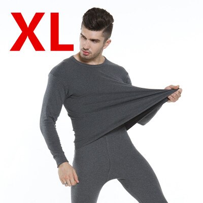 XiaoMi mijia-ropa interior térmica de algodón para hombre, ropa interior cómoda y agradable a la piel, absorbe la humedad: Dark gray XL