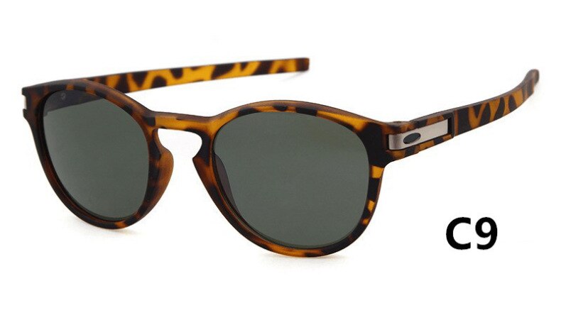 Klassiske vintage ovale solbriller mænd kvinder sportsbriller runde retro solbriller  uv400: C9
