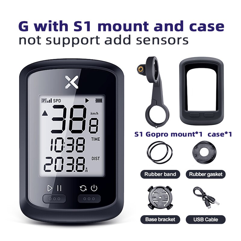 XOSS GPS Cycling Computer G Wireless Bike Speedometer Bluetooth Tracker Waterproof Road MTB Bicycle Accessories Speedometer: G wiht mount 2