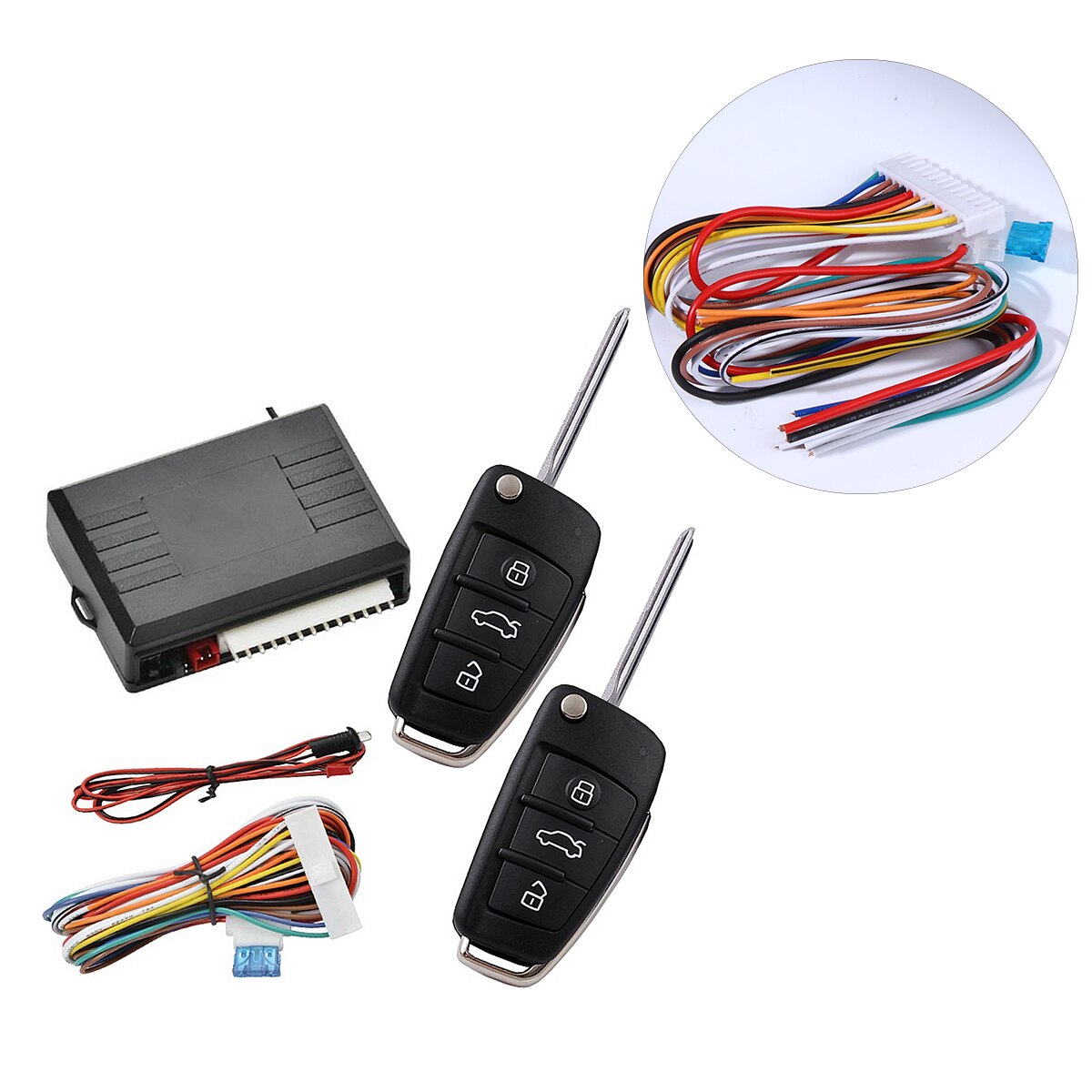 1 Set Car Switch Lock Car Alarm Device Set Guard Against Theft Car Lock Car Locking System Kit For Vehicle Car Keyless Entry Kit