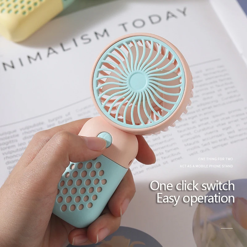 Bärbar handhållen minifläkt usb uppladdningsbar ljudlös liten elektrisk fläkt utomhus resefläkt studentboende