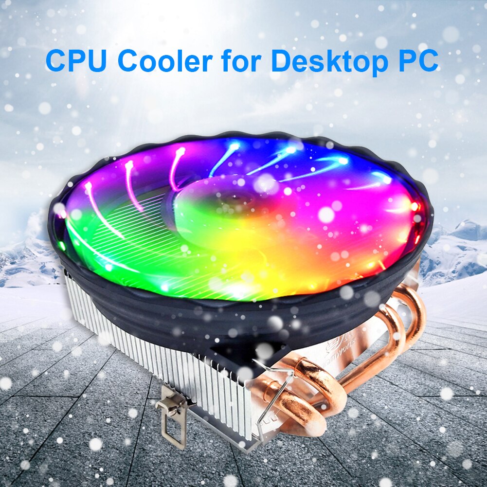 120Mm Pc Desktop Computer Case Fan Cooler Cpu Koeler Radiator Fan 4 Heatpipes Pwm 3PIN Voor Inte Lga 1150