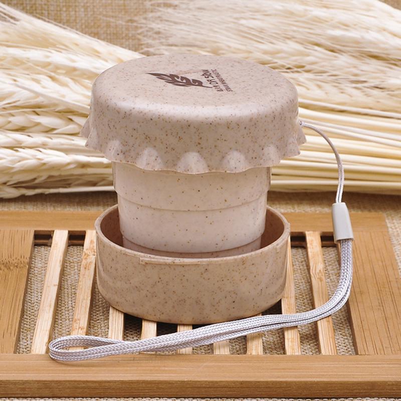 folding hvete bærbar silikon teleskopisk drikking sammenleggbar flaske mini camping reise sammenleggbare kopper