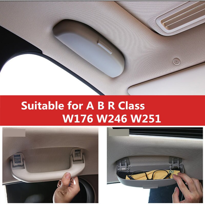 Case Sunglass Zonnebril Houder Case Box voor Mercedes Benz A-klasse W176 B Klasse W246 R Klasse W251
