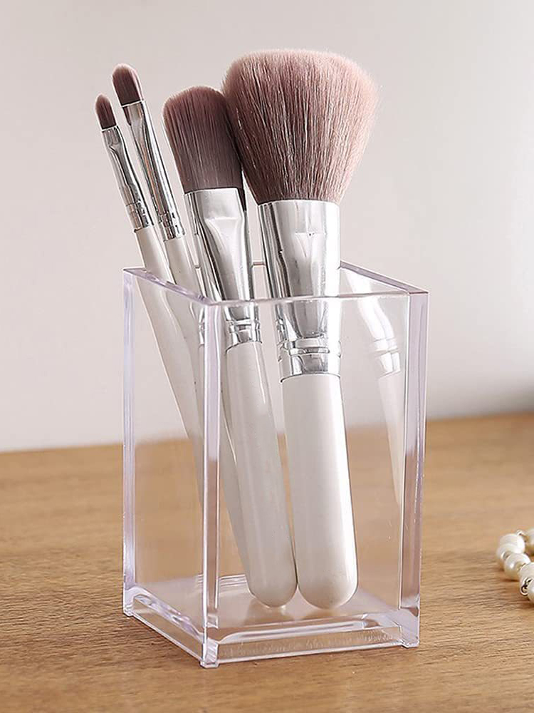 machen-hoch-Organizer, Schreibtisch-Mehrzellige Anzeige-Kasten, machen-hoch-Rouge, Kosmetik-Regal, 7 Fächer, Kunststoff-Lidschatten-Tablett, Aufbewahrungsbox: Dunkelgrau