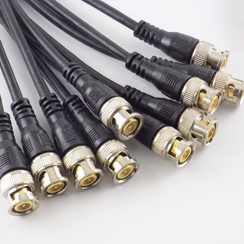0.5M/1M/2M/3M BNC Connector Cable BNC Male To Male Adapter BNC Cable Extension BNC Adapter Cable for CCTV Video Camera Connector