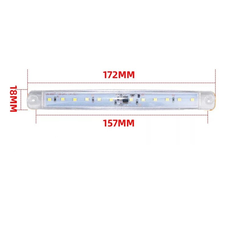 2 stk 12 led markør led 24v side markører trailer rampe trailer lys positionslys trailer parkeringslys  in 24v til lastbil