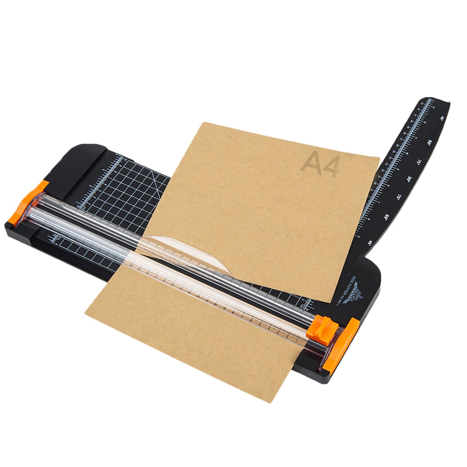 A4 papir trimmer papirskærer guillotine med sikkerhedsgaranti guillotine side lineal til standard skære papir fotomærkater