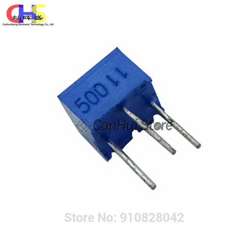 10pcs 3362 3362P series resistance 101 201 501 102 202 502 103 Trimpo Trimmer Potentiometer 3362 500R 1K 2K 5K 10K 20K 50K 100K