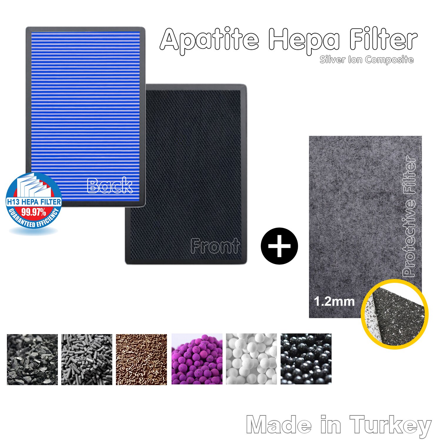 Rowenta PU2120 (XD6040) oczyszczacz powietrza kompatybilny filtr węglowy Hepa nowy filtr przeciwwirusowy srebrny jon ochronny