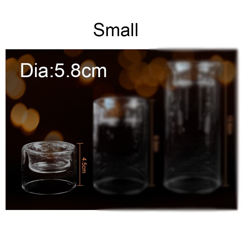 Clear Votive Candle Holders Glass Tealight Candle Holder for Tablescapes Wedding Home Decor Office Restaurant Table Decor: White