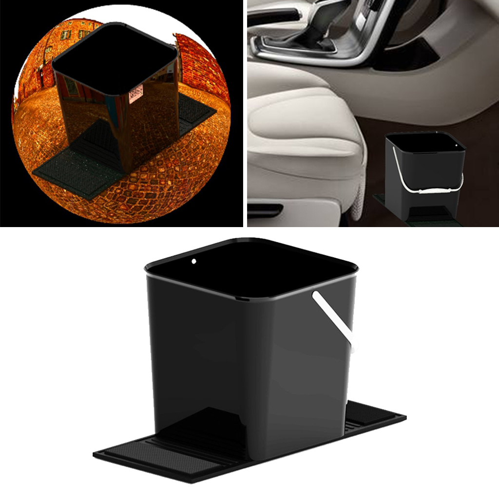 Car Trash Can Rubbish Recycling Dust Bin Auto Vehicle Truck 1 Gallon