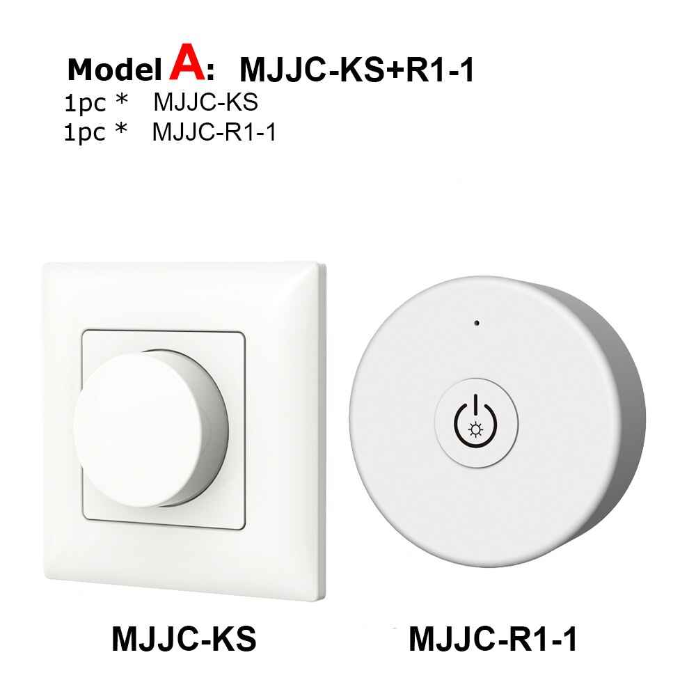 LED Dimmer 220V 230V 110V AC Wireless 2.4G RF Remote Controller Dimmable Wifi Smart LED Lamp Bulb Knob Triac Dimmer Light Switch: Model A