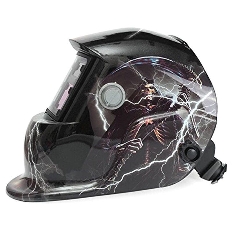 lightning skull Solar powered automatic welding mask