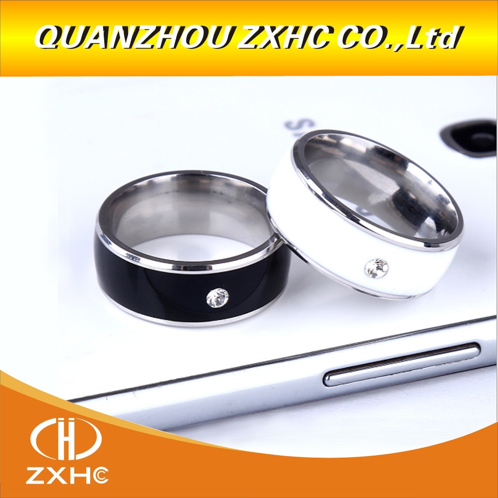 Titanium Material White or Black Waterproof Intelligent Magic Smart NFC Ring for Android NFC Phone