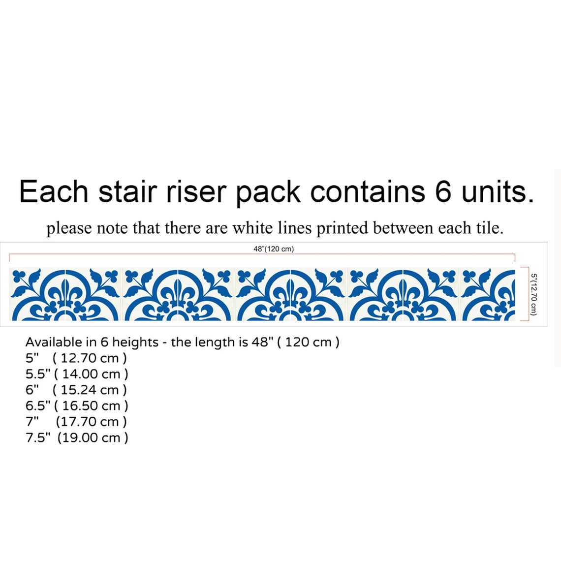 Tile Stairs Stickers Waterproof Non-slip Floor Sticker Home Renovation Poster Thick Stairway Renew Furniture Adhesive: 2021TS005-3 / 14cmx120cmx6pcs